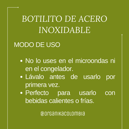 BOTILITO DE ACERO INOXIDABLE 650 ml